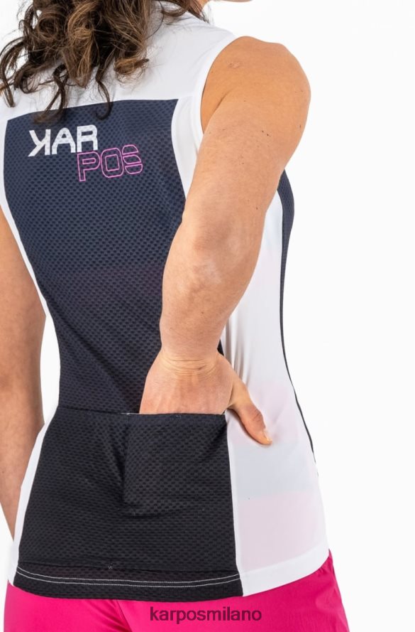 maglietta| Karpos verve evo w senza maniche blu ombre/cabaret donne DTRTHD1237
