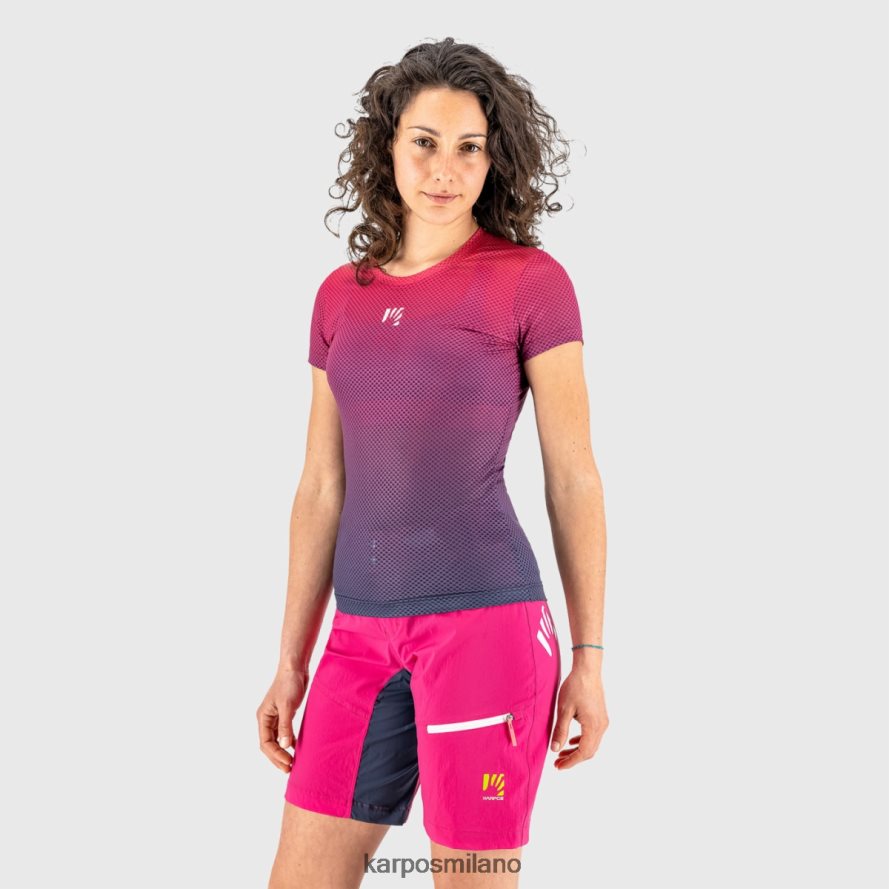 maglietta| Karpos verve mesh con maglietta blu marocchino/uccello azzurro donne DTRTHD1318