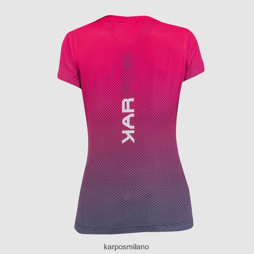 maglietta| Karpos verve mesh con maglietta blu ombre/cabaret donne DTRTHD1317