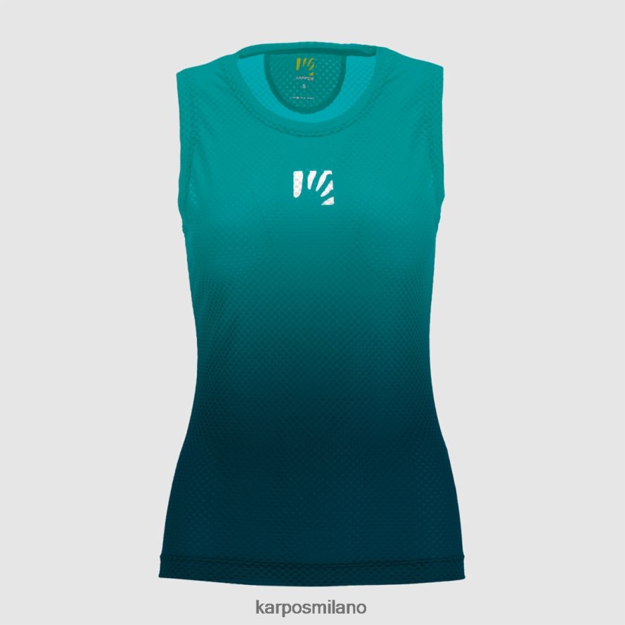 maglietta| Karpos verve mesh con maniche blu marocchino/uccello azzurro donne DTRTHD1353