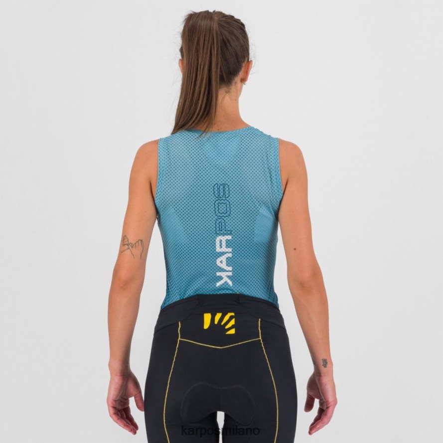 maglietta| Karpos verve mesh con maniche corsaro/blu adriatico donne DTRTHD1350