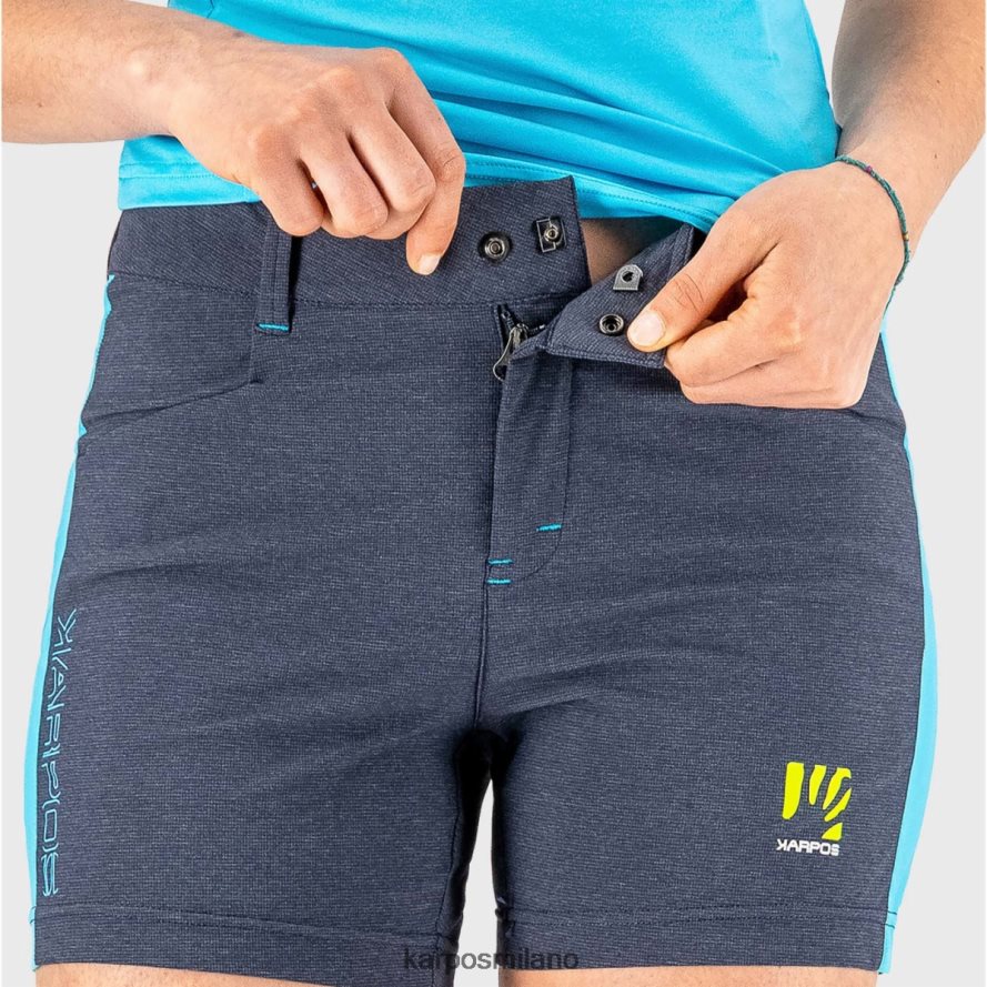 breve| Karpos santa croce w corto blu marocchino/uccello azzurro donne DTRTHD1604