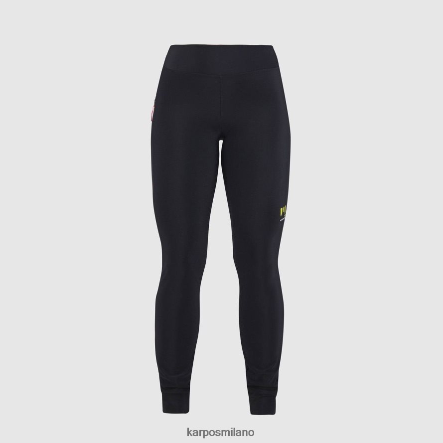 pantalone| Karpos inverno rilassato con pantaloni nero rosa fluo donne DTRTHD1519