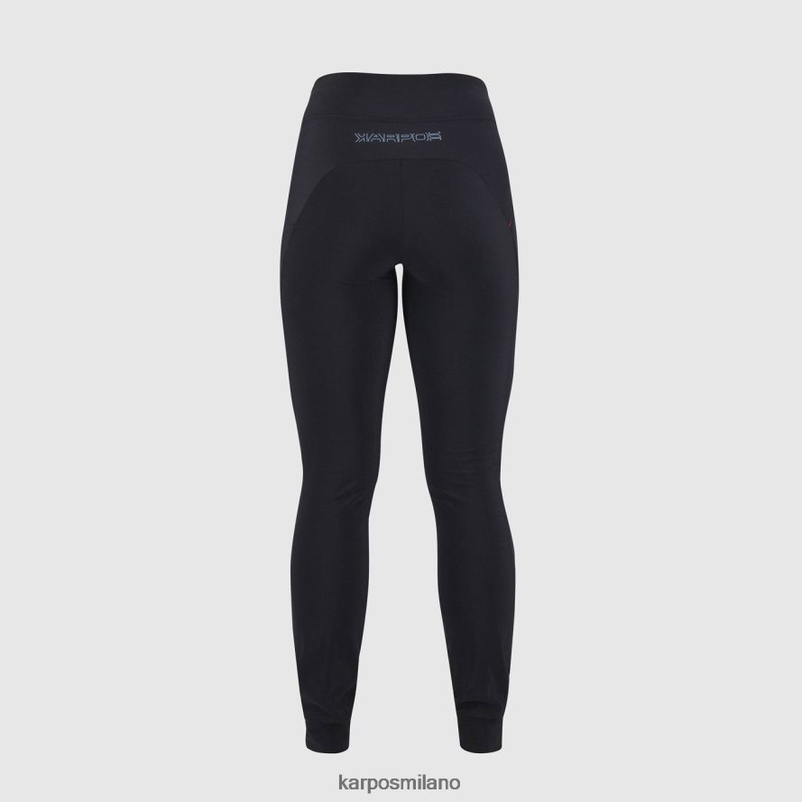 pantalone| Karpos inverno rilassato con pantaloni nero rosa fluo donne DTRTHD1519