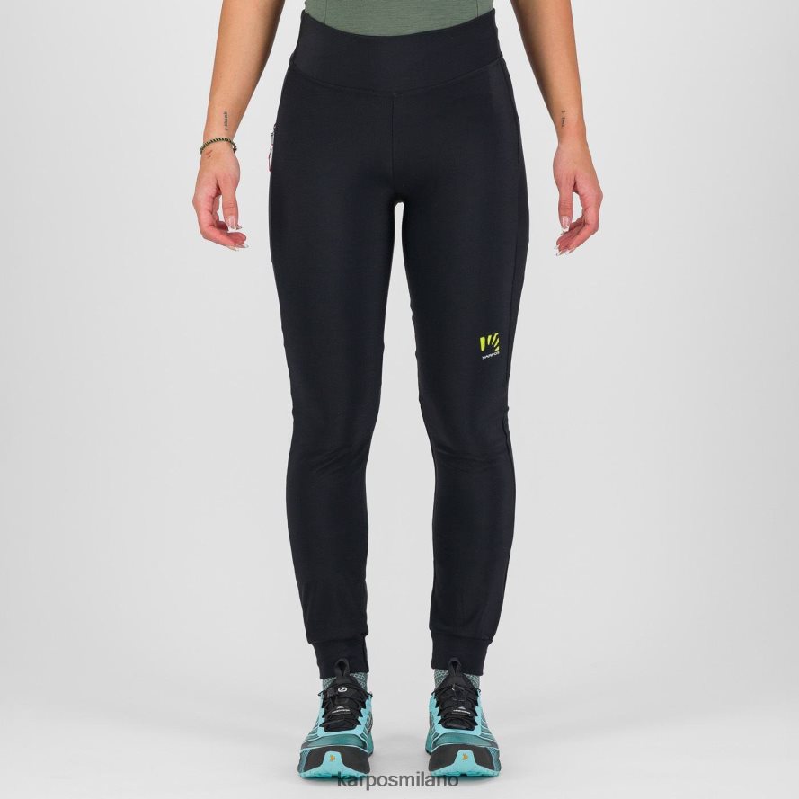 pantalone| Karpos inverno rilassato con pantaloni nero rosa fluo donne DTRTHD1519