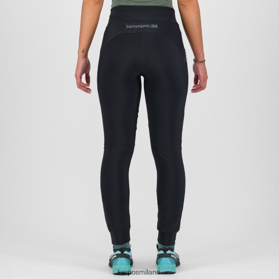 pantalone| Karpos inverno rilassato con pantaloni nero rosa fluo donne DTRTHD1519