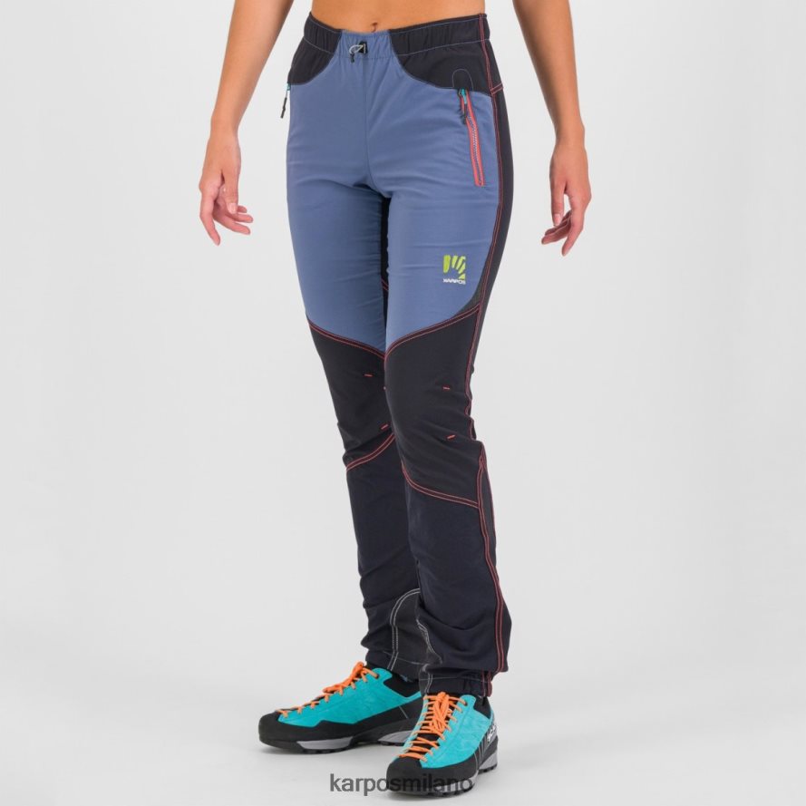 pantalone| Karpos roccia con pantaloni indaco vintage/nero/corallo caldo donne DTRTHD1469