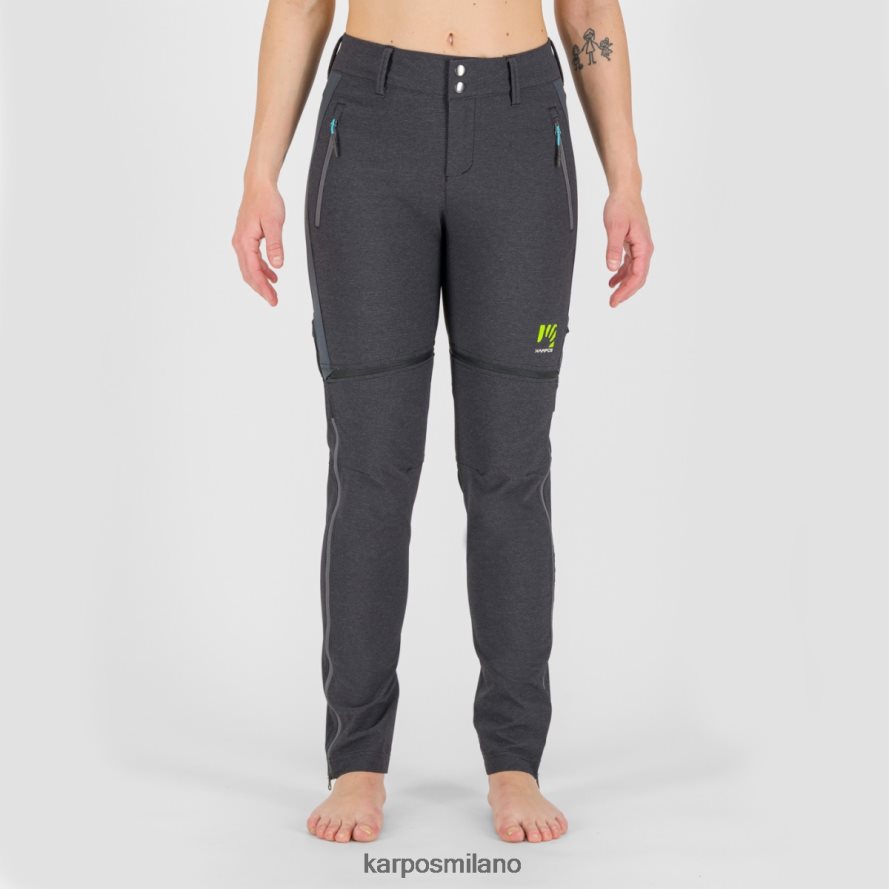 pantalone| Karpos santa croce con pantaloni staccabili con zip nero/grigio scuro donne DTRTHD1429