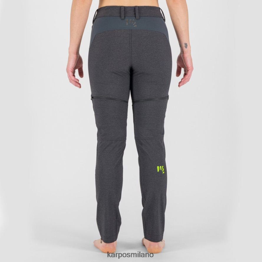 pantalone| Karpos santa croce con pantaloni staccabili con zip nero/grigio scuro donne DTRTHD1429