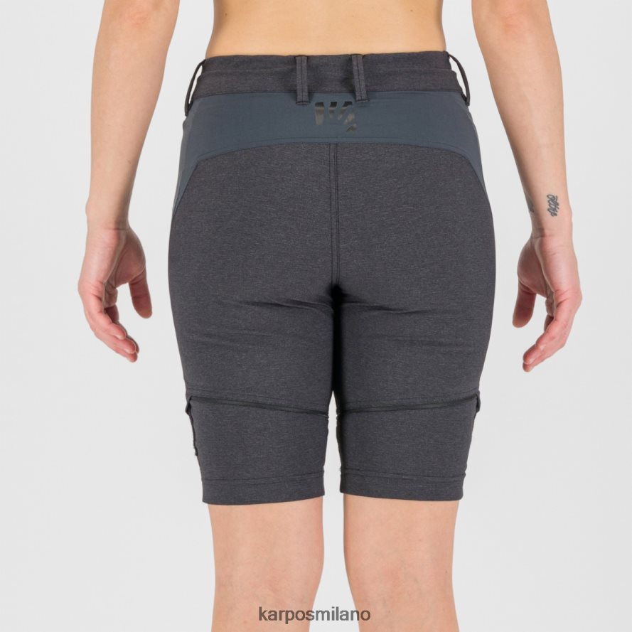 pantalone| Karpos santa croce con pantaloni staccabili con zip nero/grigio scuro donne DTRTHD1429