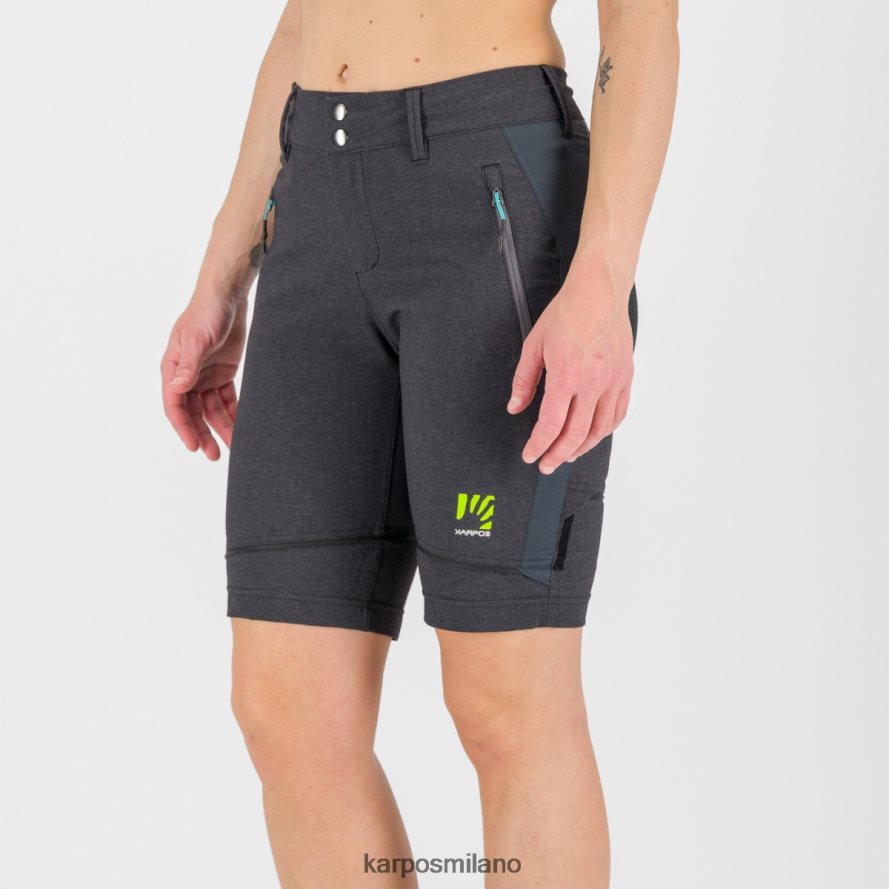 pantalone| Karpos santa croce con pantaloni staccabili con zip nero/grigio scuro donne DTRTHD1429