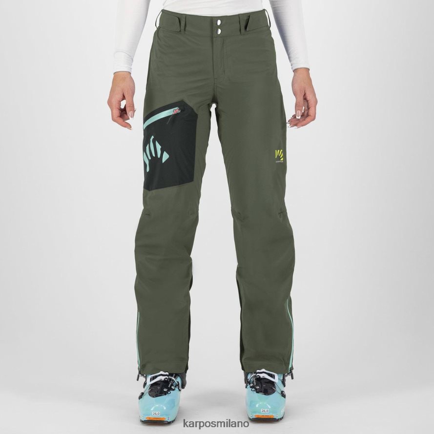 pantalone| Karpos valsesia shell con pantalone timo/sabbia nera donne DTRTHD1391