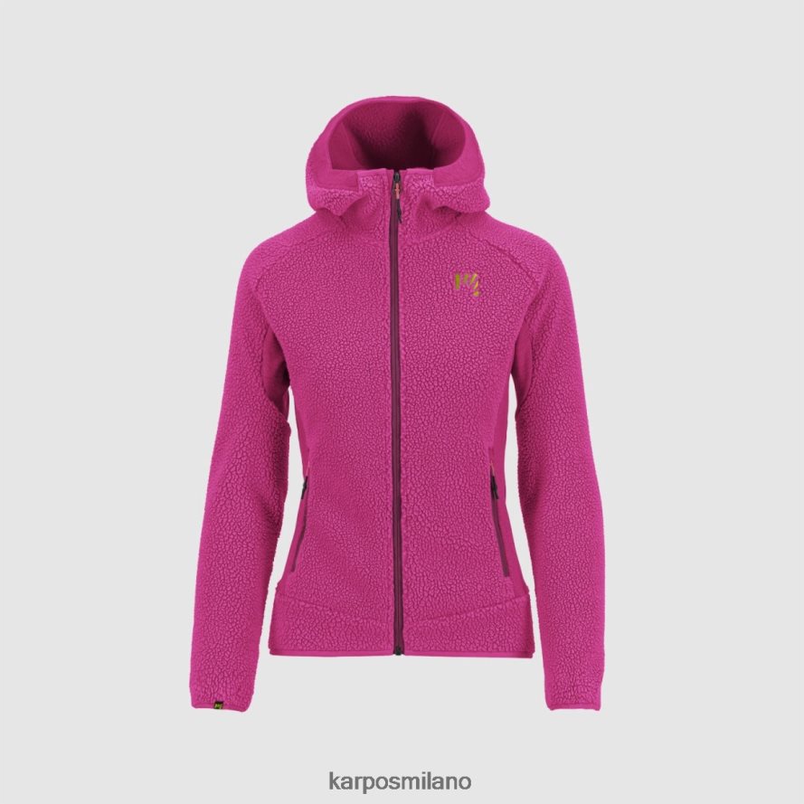 pile| Karpos Felpa con cappuccio anni '80 e pile cabaret donne DTRTHD1115