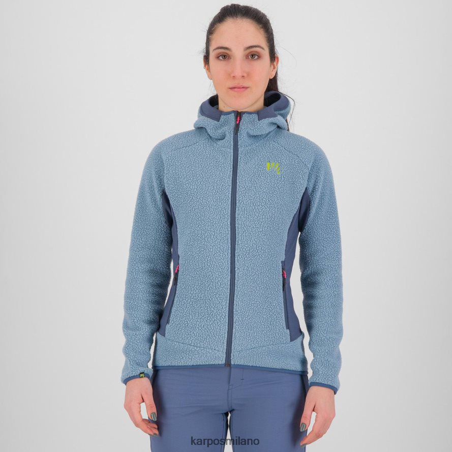 pile| Karpos Felpa con cappuccio anni '80 e pile sorgente di montagna/mare di Bering donne DTRTHD1117