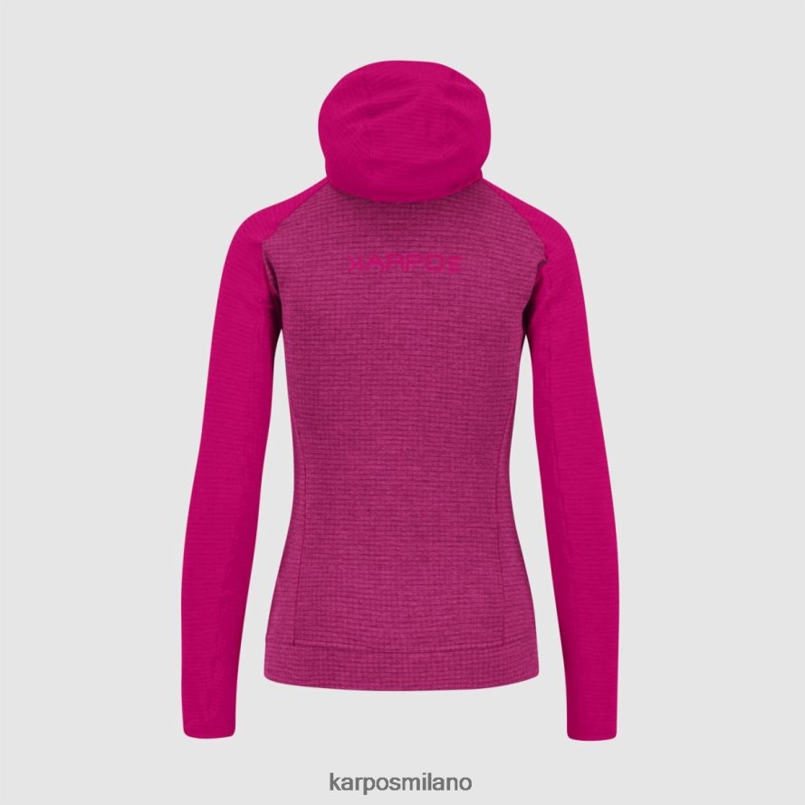 pile| Karpos ambrizzola w felpa con cappuccio e zip intera giubileo/insinuazioni delle ciliegie donne DTRTHD1166