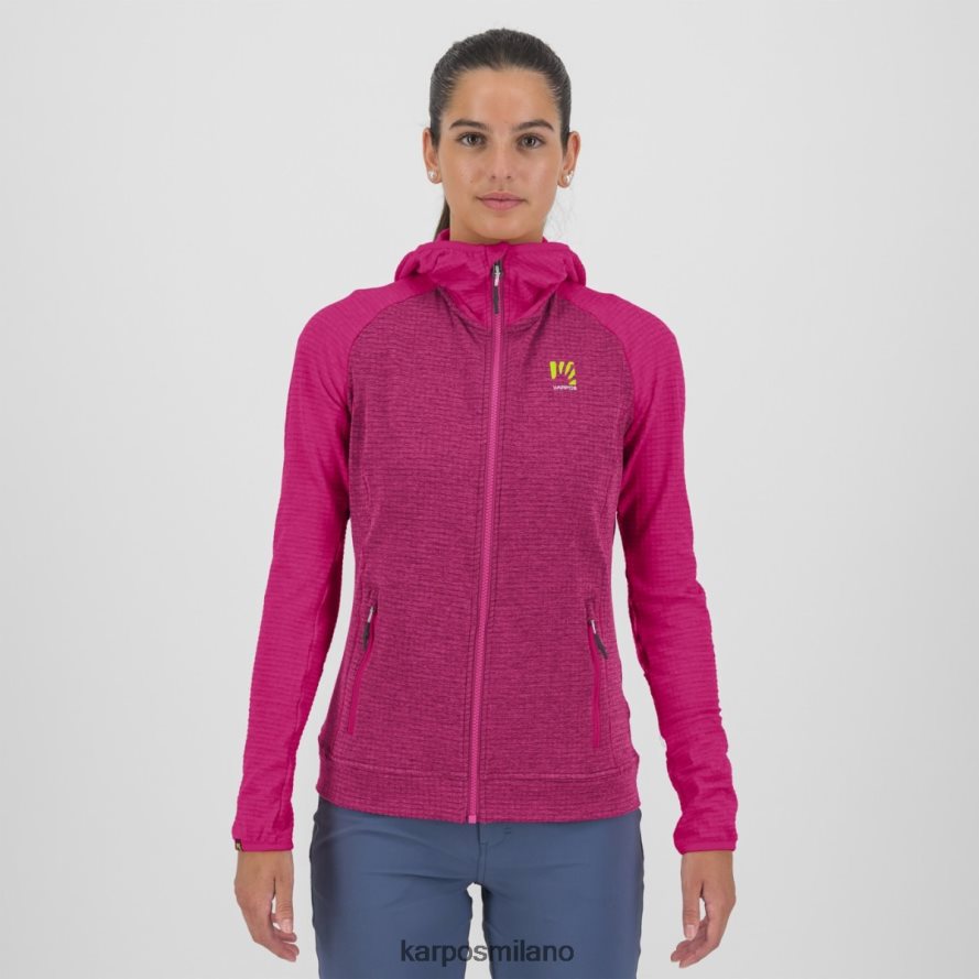 pile| Karpos ambrizzola w felpa con cappuccio e zip intera giubileo/insinuazioni delle ciliegie donne DTRTHD1166