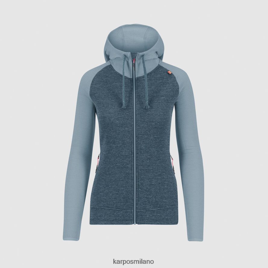 pile| Karpos camoscio con cappuccio con zip intera bering primavera mare/montagna donne DTRTHD1122