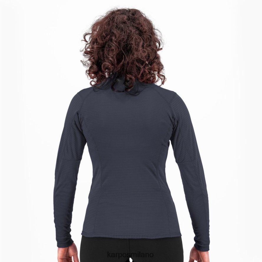 pile| Karpos croda light con mezza zip inchiostro di china donne DTRTHD1217