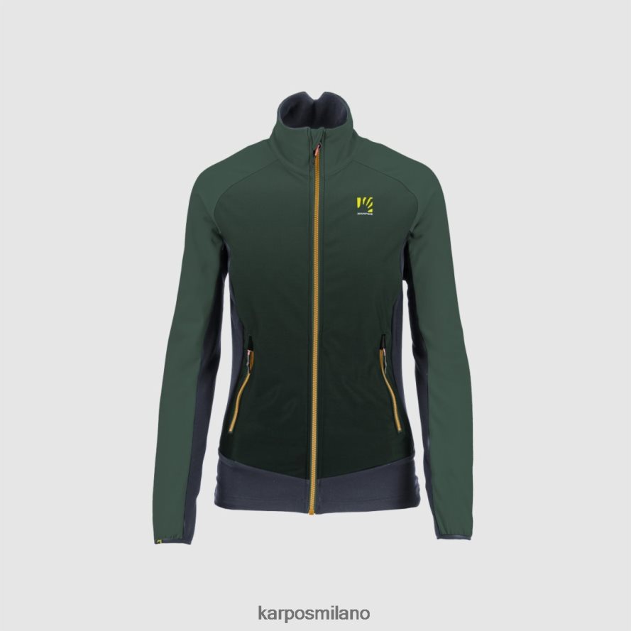 pile| Karpos croderes con pile inchiostro di china/verde giungla donne DTRTHD1151