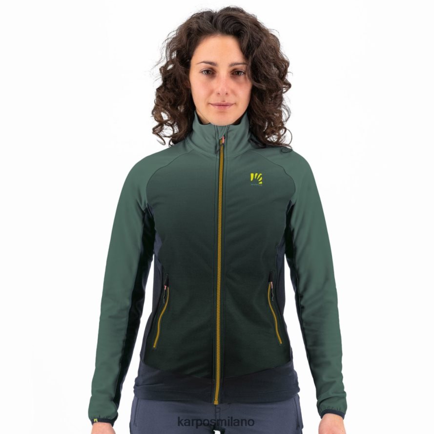 pile| Karpos croderes con pile inchiostro di china/verde giungla donne DTRTHD1151