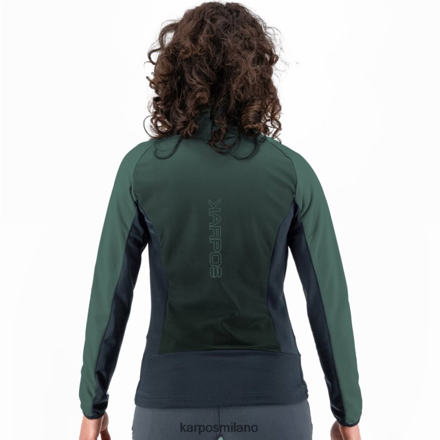 pile| Karpos croderes con pile inchiostro di china/verde giungla donne DTRTHD1151