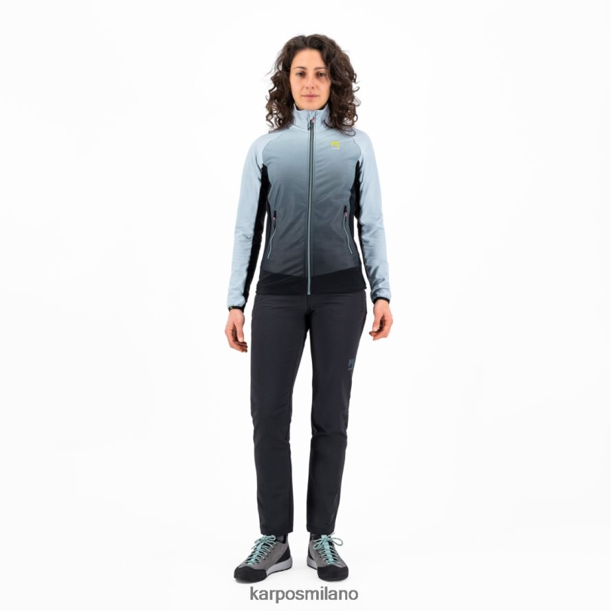 pile| Karpos croderes con pile nero/blu polvere donne DTRTHD1152