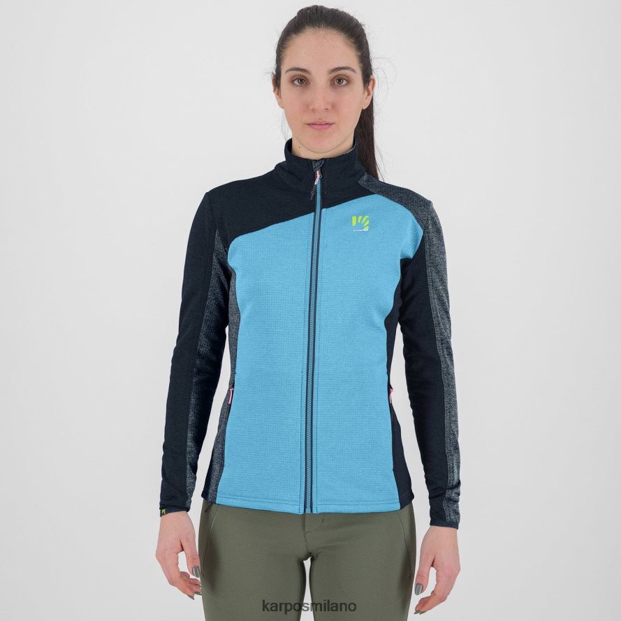 pile| Karpos federa full zip con pile atollo blu/vulcano/mezzanotte donne DTRTHD1185