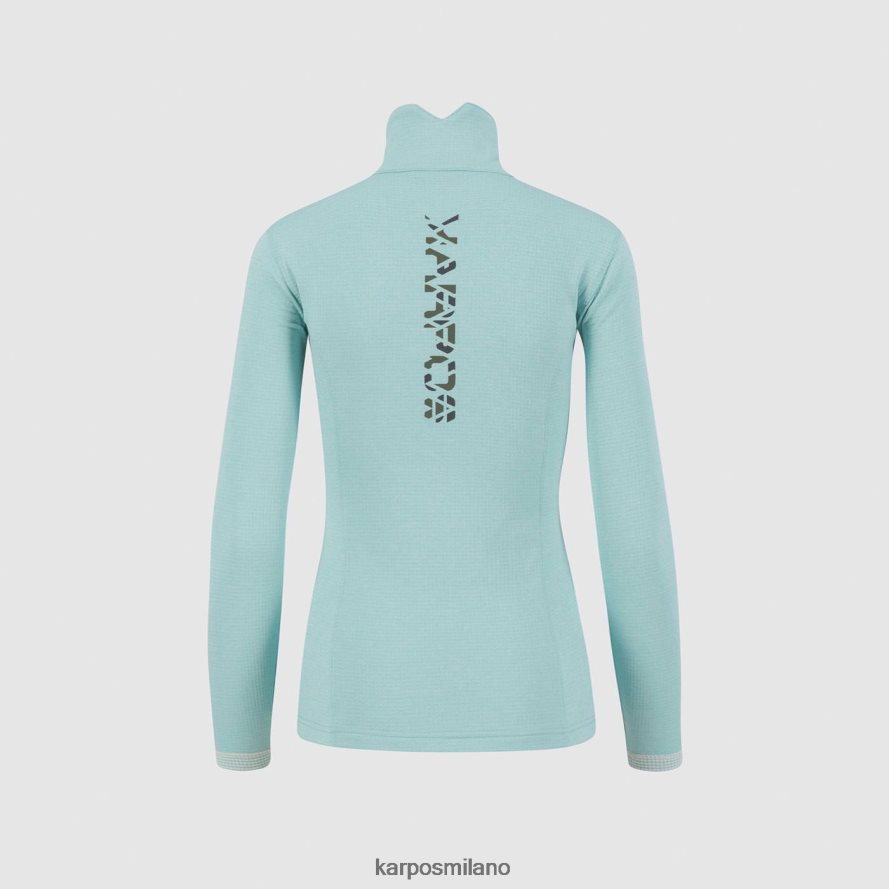 pile| Karpos pizzocco con mezza zip cielo acquatico donne DTRTHD1212