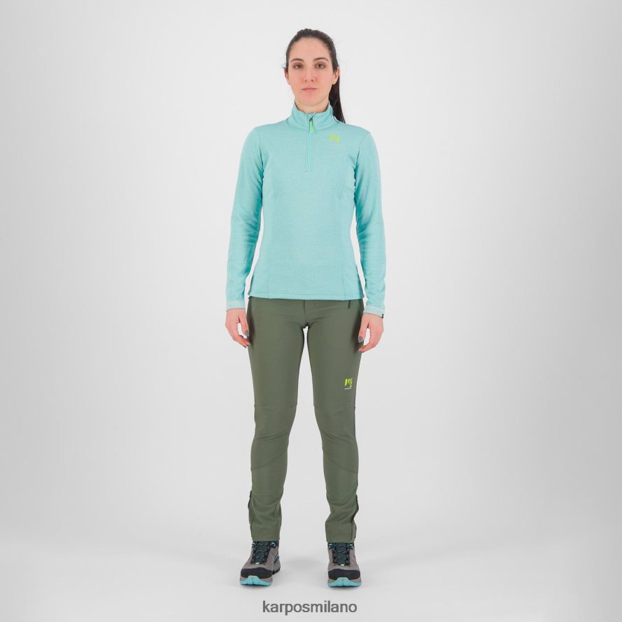 pile| Karpos pizzocco con mezza zip cielo acquatico donne DTRTHD1212