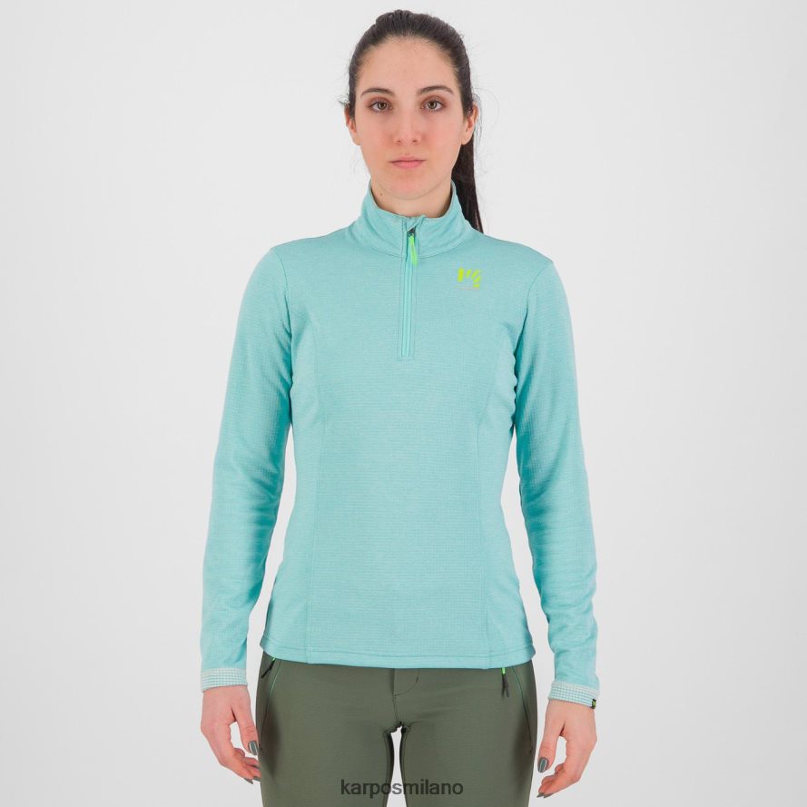 pile| Karpos pizzocco con mezza zip cielo acquatico donne DTRTHD1212