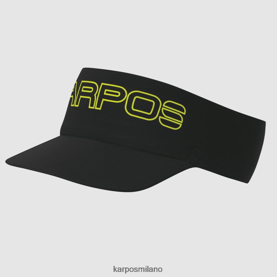 copricapo| Karpos visiera in ferro nero giallo fluo uomini DTRTHD767