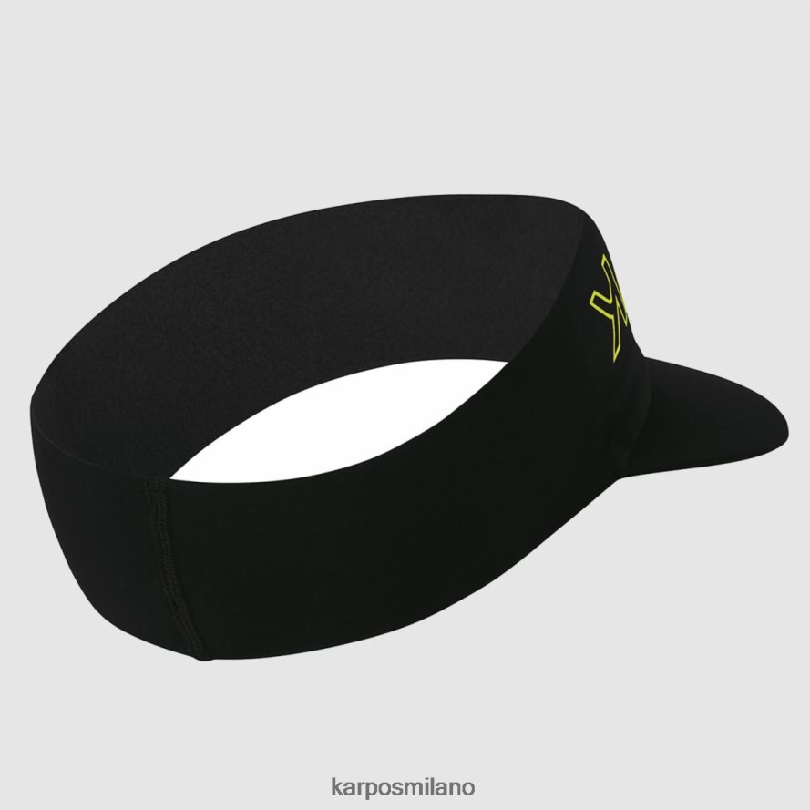 copricapo| Karpos visiera in ferro nero giallo fluo uomini DTRTHD767
