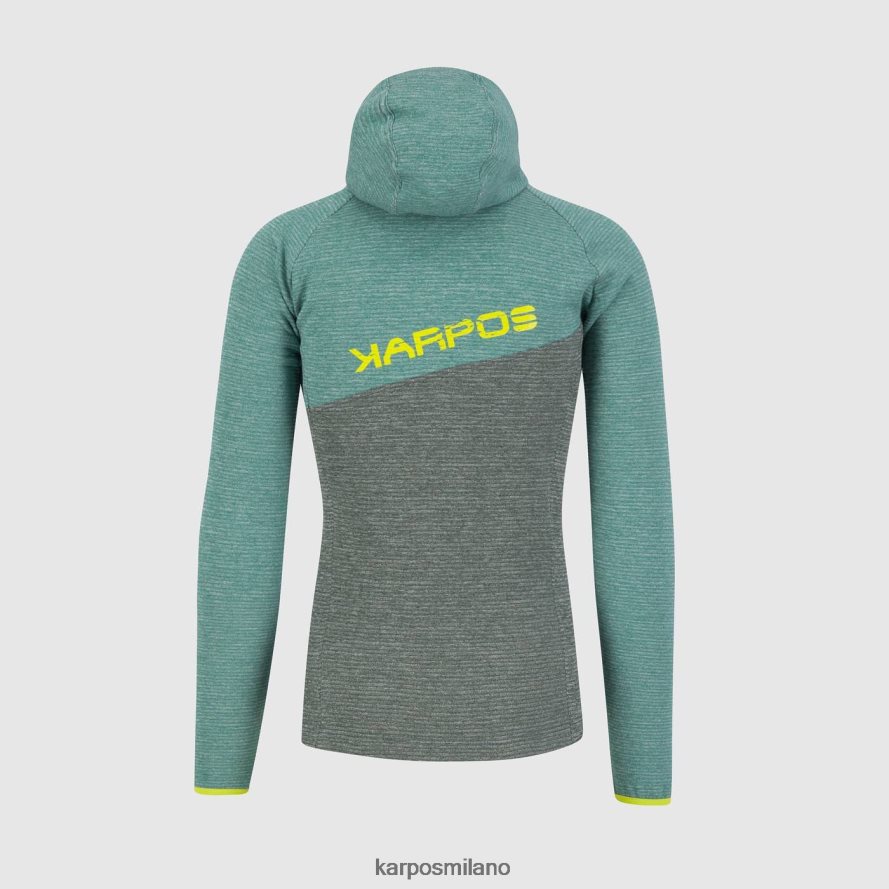 felpa con cappuccio| Karpos Felpa con cappuccio full zip camoscio foresta/Nord Atlantico uomini DTRTHD177