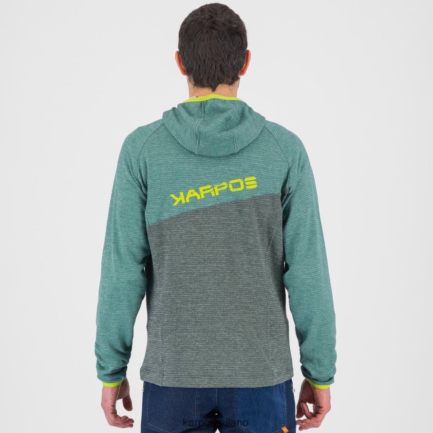 felpa con cappuccio| Karpos Felpa con cappuccio full zip camoscio foresta/Nord Atlantico uomini DTRTHD177