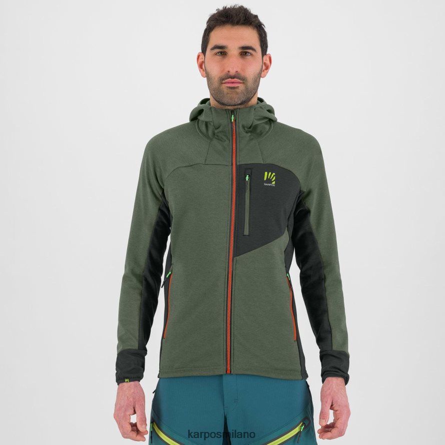 felpa con cappuccio| Karpos Felpa con cappuccio mezzodi timo/sabbia nera uomini DTRTHD206