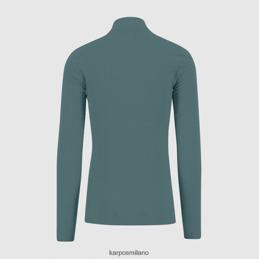 felpa con cappuccio| Karpos mezza zip croda light Nord Atlantico uomini DTRTHD276