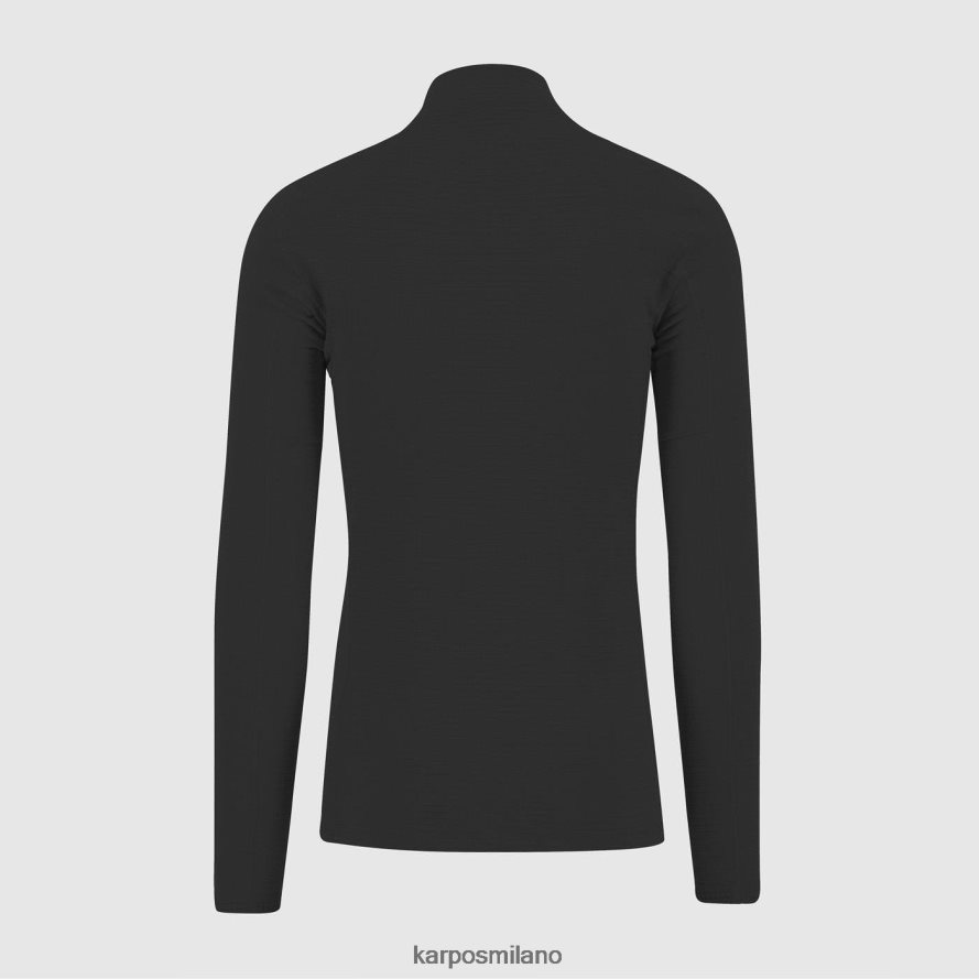 felpa con cappuccio| Karpos mezza zip croda light nero uomini DTRTHD279