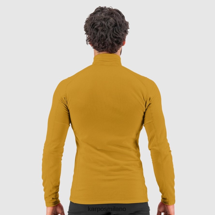 felpa con cappuccio| Karpos mezza zip croda light scaglia d'oro uomini DTRTHD278