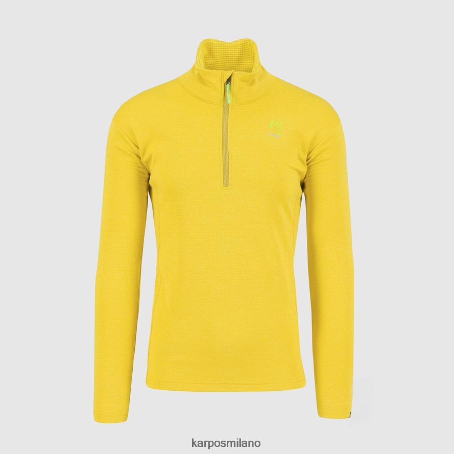 felpa con cappuccio| Karpos pizzocco mezza zip zolfo uomini DTRTHD294