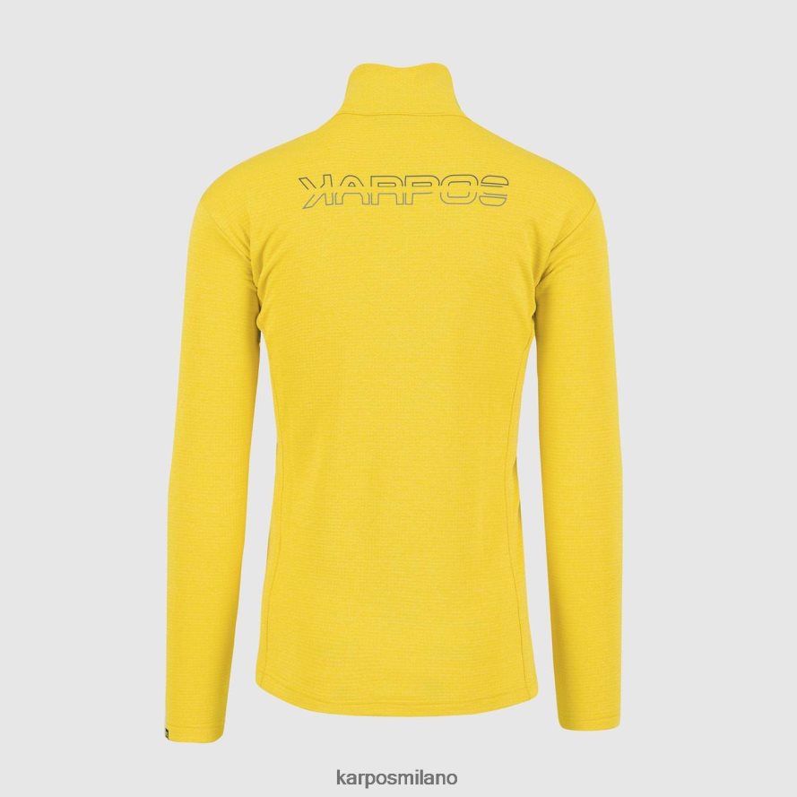 felpa con cappuccio| Karpos pizzocco mezza zip zolfo uomini DTRTHD294