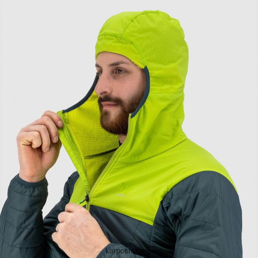giacca| Karpos Giacca Lyskamm Evo ardesia scuro/verde lime uomini DTRTHD33