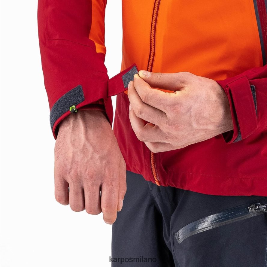 giacca| Karpos Giacca Storm Evo granata/rosso ciclismo uomini DTRTHD24