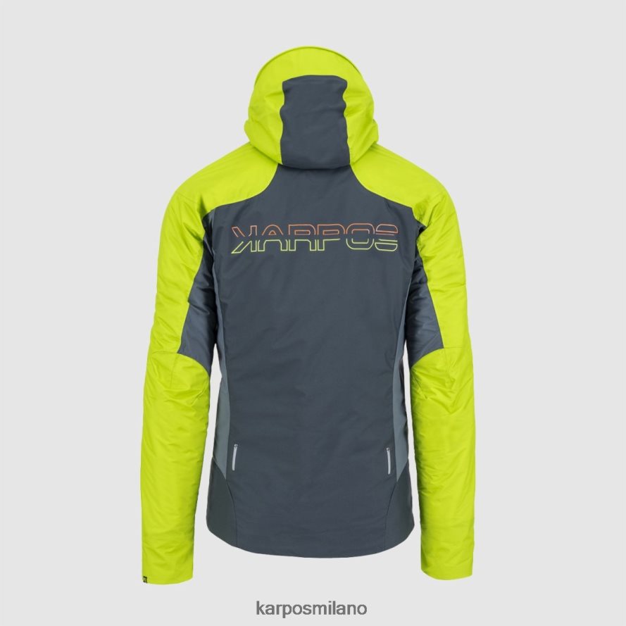giacca| Karpos giacca Vinson ardesia scuro/verde lime uomini DTRTHD31