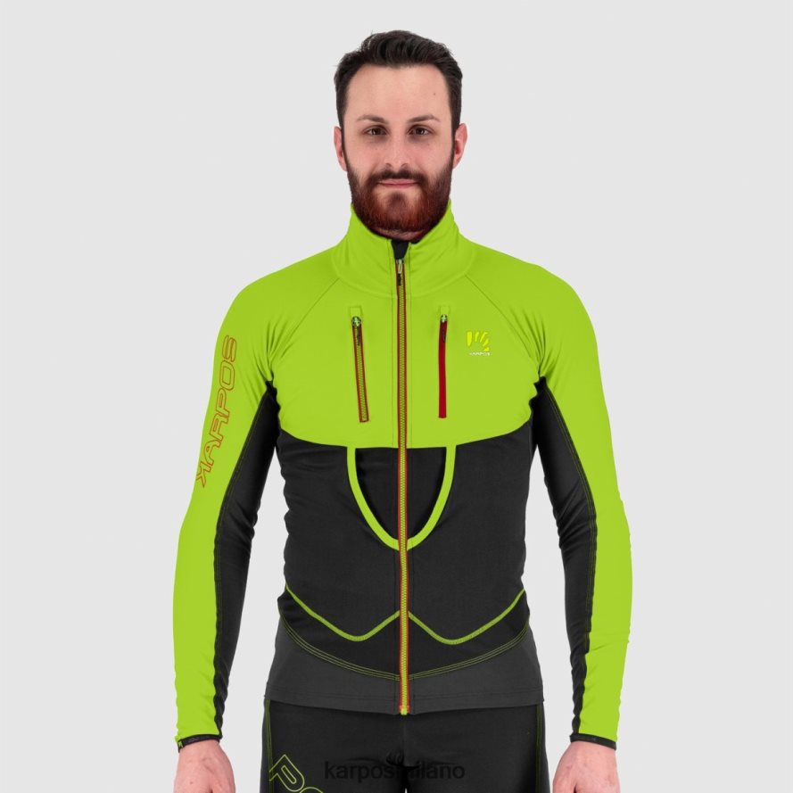 giacca| Karpos giacca alagna lite nero/verde lime uomini DTRTHD131