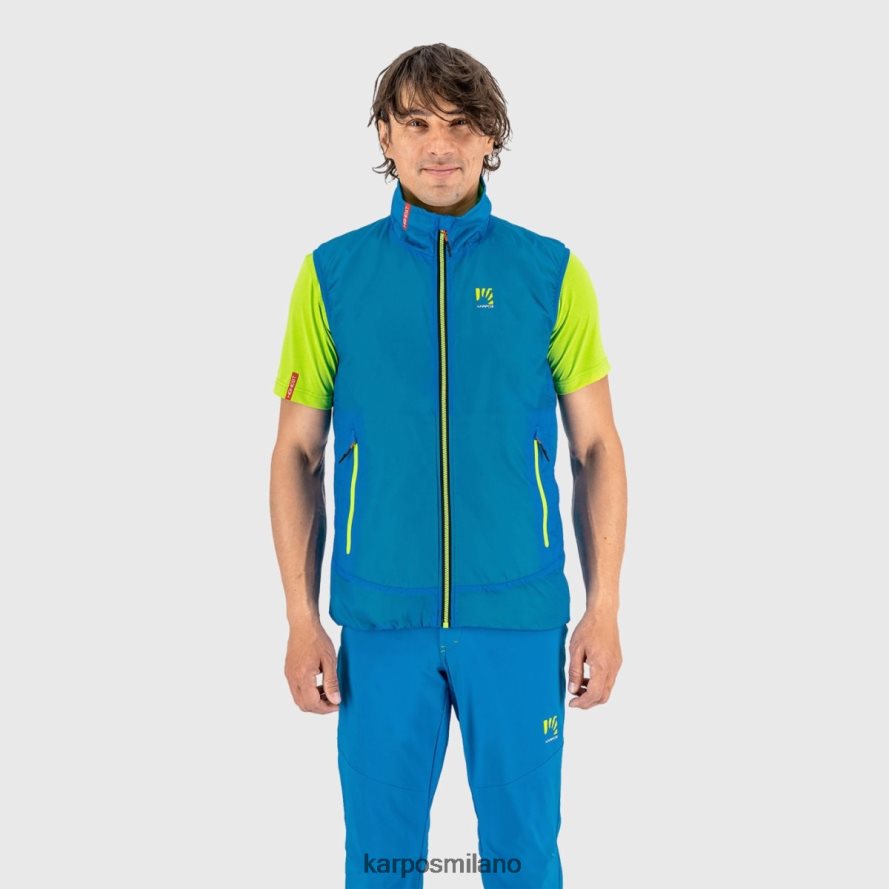 gilet| Karpos Gilet ibrido k-performance indaco b/verde gelsomino uomini DTRTHD129