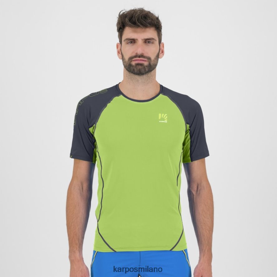 maglietta| Karpos Maglia Lavaredo verde gelsomino/blu sfumato uomini DTRTHD353