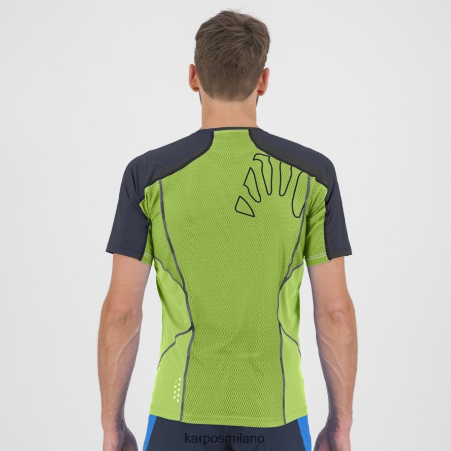 maglietta| Karpos Maglia Lavaredo verde gelsomino/blu sfumato uomini DTRTHD353