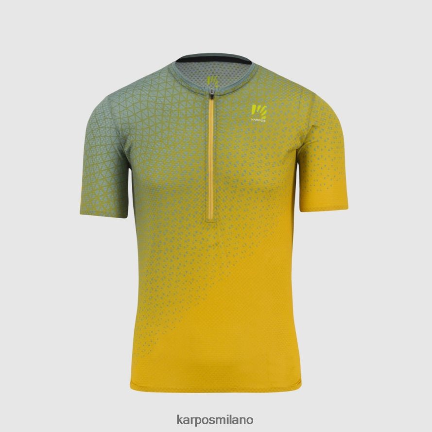 maglietta| Karpos Maglia ultra tecnica Lavaredo curry al limone/ardesia scura uomini DTRTHD324