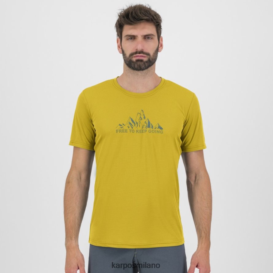 maglietta| Karpos maglia con stampa loma curry al limone uomini DTRTHD395