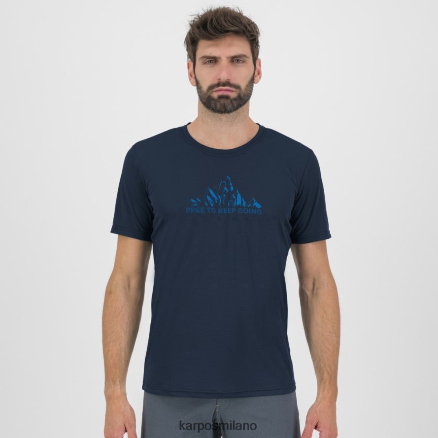 maglietta| Karpos maglia con stampa loma spazio esterno/indaco b./tangerin uomini DTRTHD394